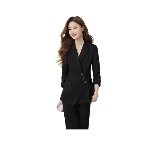 Love Elaine Весенний Осенний Бизнес Костюм с Утяжкой на Талии Женский