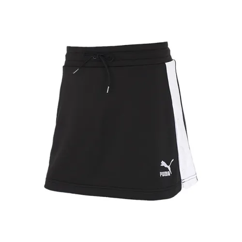 PUMA Черные Женские Повседневные Короткие Юбки
