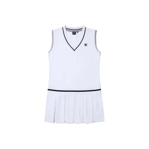 FILA Белые Женские Платья Без Рукавов