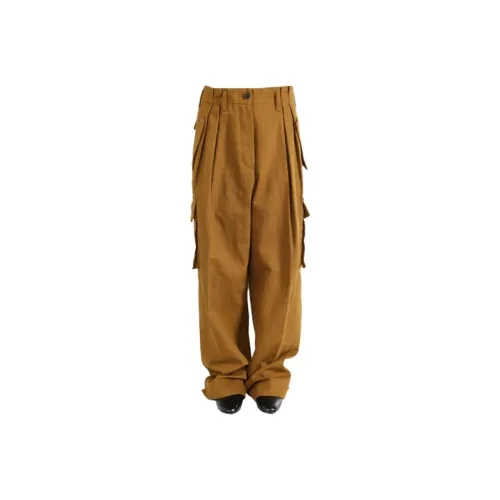DRIES VAN NOTEN Коричневые женские брюки карго