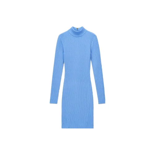 Michael Kors Blue Женские Длинные Рукава Платья