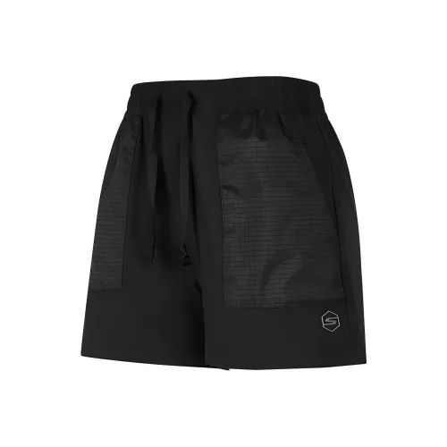 Skechers Повседневные шорты Женские Углерод Черный