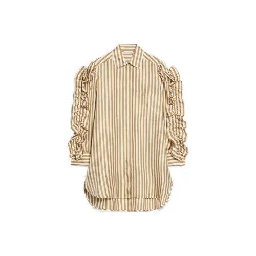 MaxMara Длинное платье с длинными рукавами женское желтое