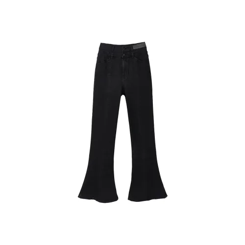 KAQIANWEN Черные Женские Джинсы
