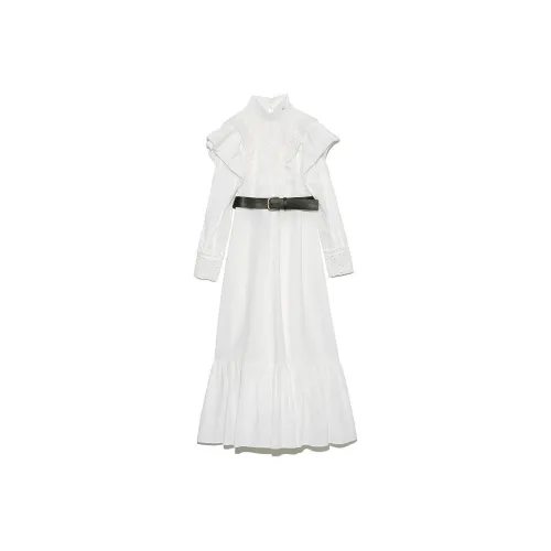 SNIDEL Длинное платье с длинными рукавами женское