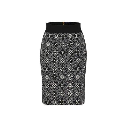 LOUIS VUITTON Повседневные короткие юбки Женские Черный