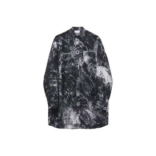 Alexander McQueen FW24 Длинное платье с длинными рукавами женское черное