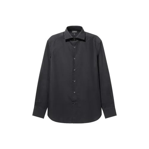 EMPORIO ARMANI FW24 Рубашка Мужская Черная