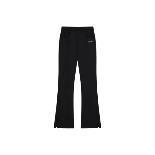 XTEP Вязаные спортивные брюки женские глубокий черный