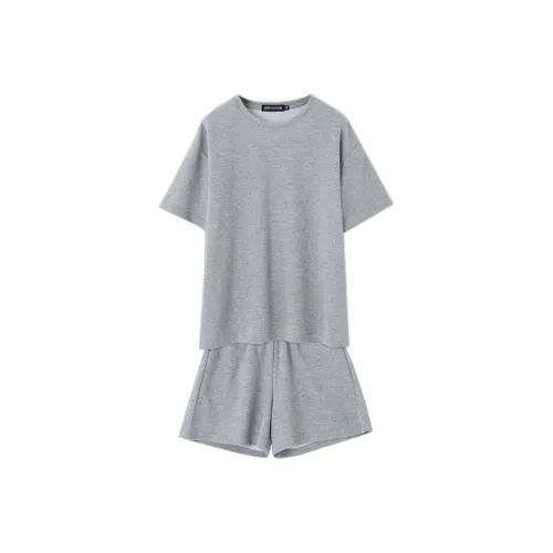 SOON FLOWER Повседневный костюм женский серый