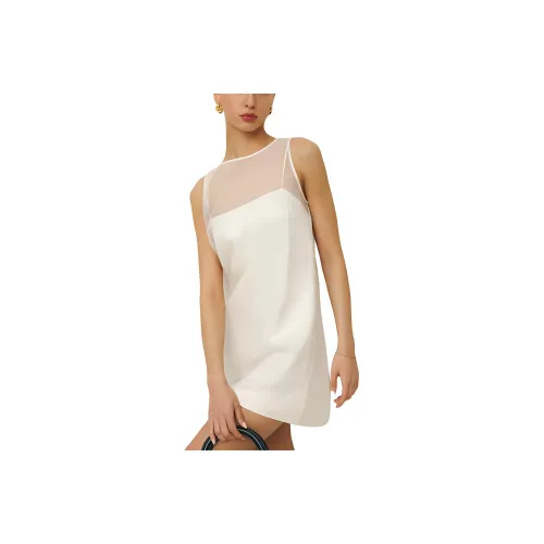 Reformation Vina Платье Без рукавов Платье Женское Белое