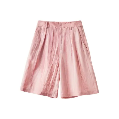 IHIMI Повседневные шорты женские винтаж персиково-розовые