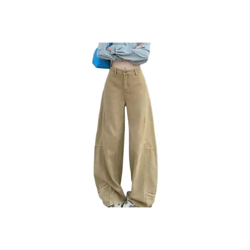 YEARNED Хаки Женские Джинсы