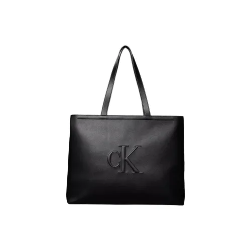 Calvin Klein ПУ (полиуретан) Тоут Сумка Сумка для покупок Сумка Женская Черная