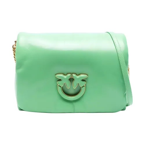 PINKO Телячья кожа Сумка через плечо Сумка на плечо Унисекс Зеленый