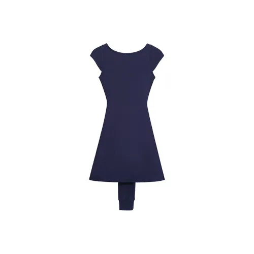 PLANE DRIFT Короткий рукав Платье Женское Темно-синий