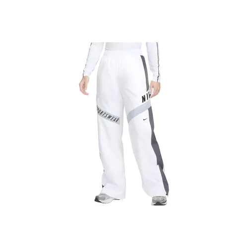 nike Sportswear Трикотажная ткань Винтаж Тренировочные брюки Женские Белые