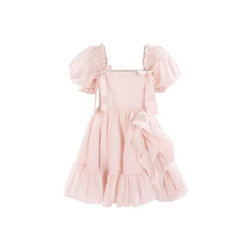 Selkie Коллекция Короткий рукав Платье Женское BLYTHE Розовый