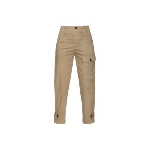 PINKO Карго Брюки Женские Желтые