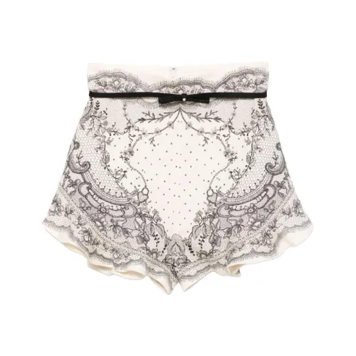 Zimmermann Белые Женские Повседневные Шорты