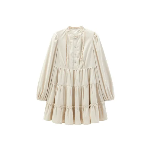 LEDIN Длинный рукав Платье Женские Chocolates Slushies