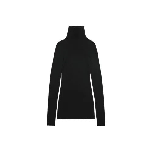 AMIPARIS Черное Женское Длинное Платье с Рукавами