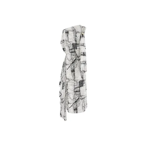 Ferragamo SS24 Sleeveless Dress Женское Белое