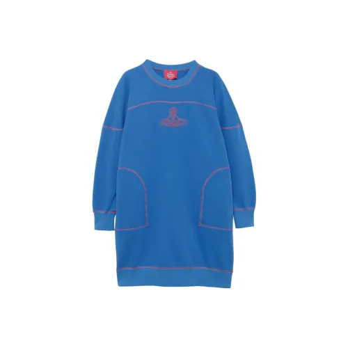 Vivienne Westwood Синие Женские Длинные Рукава Платья