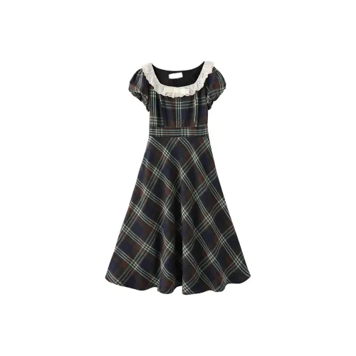 MO VOICE Короткий рукав Платье Женское Цвет на изображении