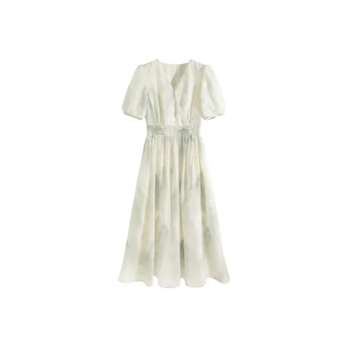 Платье с короткими рукавами женское серого цвета цвет вереск