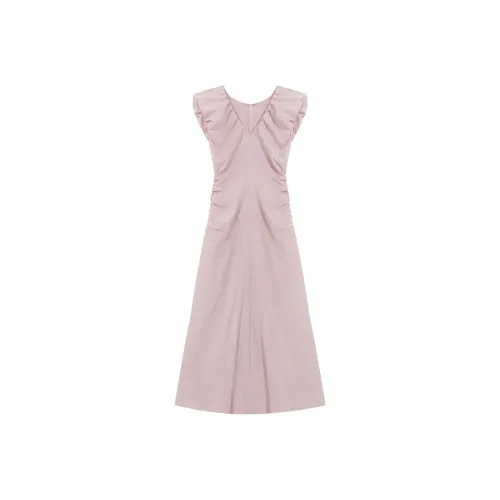 THE SEA LIFE Без рукавов Платье Женское Вишневый цветок Розовый