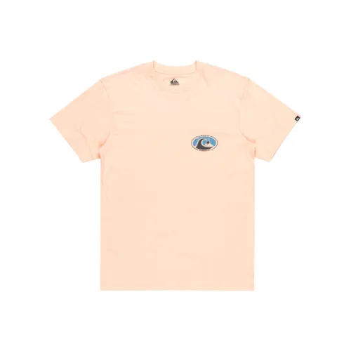 Quiksilver EV Цветочный дизайн CHAOS T Рубашка Мужская Светло-оранжевая