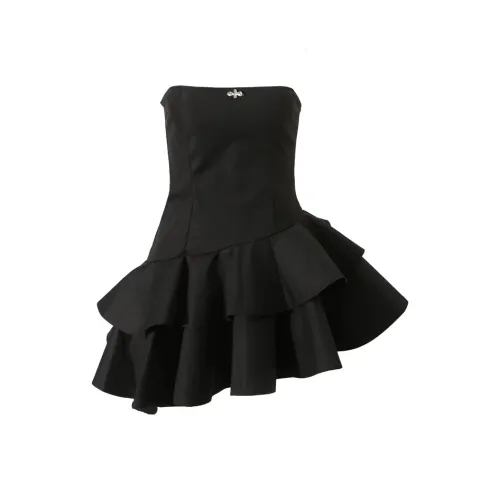 JOSR Без рукавов Платье Женское Черное