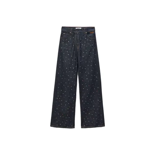 MSGM Синие Женские Джинсы