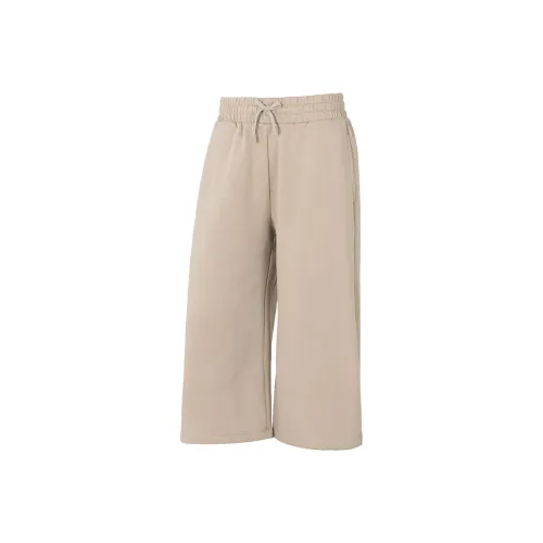 Under Armour Rival Fleece Crop Широкие брюки Вязаные Тренировочные брюки Женские Экрю