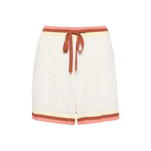 Zimmermann SS24 Повседневные шорты Женские Белые