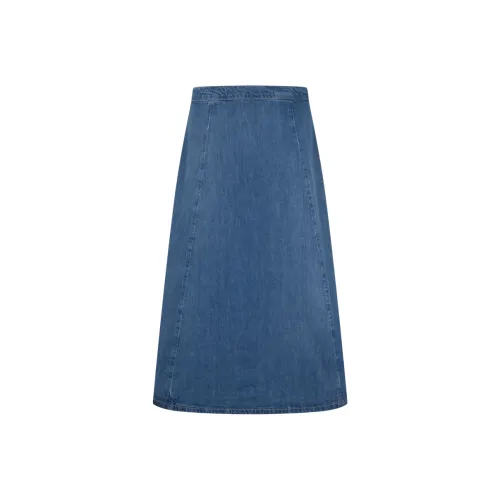 Tommy Hilfiger Denim Long Skirt Women's Denim Blue
