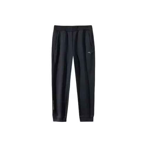 ANTA Comprehensive Training Collection Sports Lifestyle Collection Вязаные тренировочные штаны Женские базовые Черные