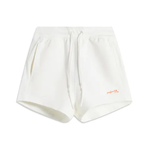 LINING Sports Life Collection Сливочный Женские Повседневные шорты