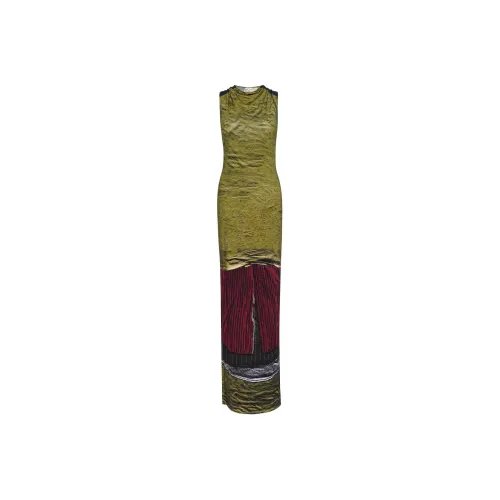 Miaou SELENA Платье Без рукавов Платье Женское Красное Зеленое