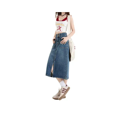 Concubine Zhu Denim Long Skirt Women's