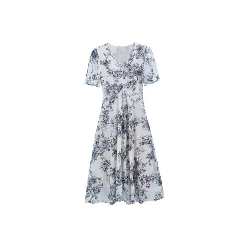 KAIMUSHI Короткий рукав Платье Женское