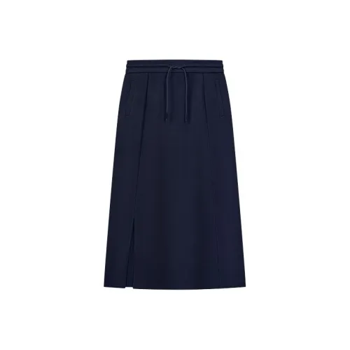 KSWISS KNIT Длинная Юбка Женская Темный Индиго