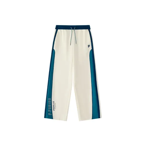 FILA FUSION X Pigalle Вязаные Спортивные Штаны Женские Ванильный Белый