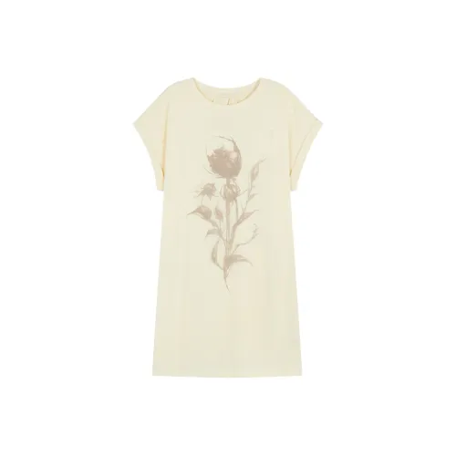 THE SEA LIFE Короткий рукав Платье Женское Мороженое