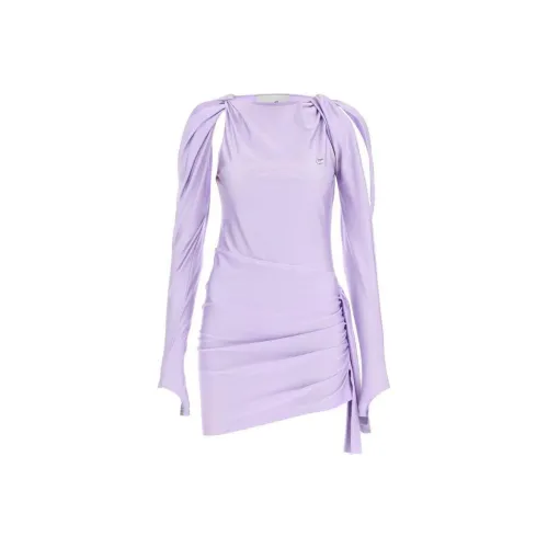 COPERNI Длинное платье с длинными рукавами женское светло-фиолетовое