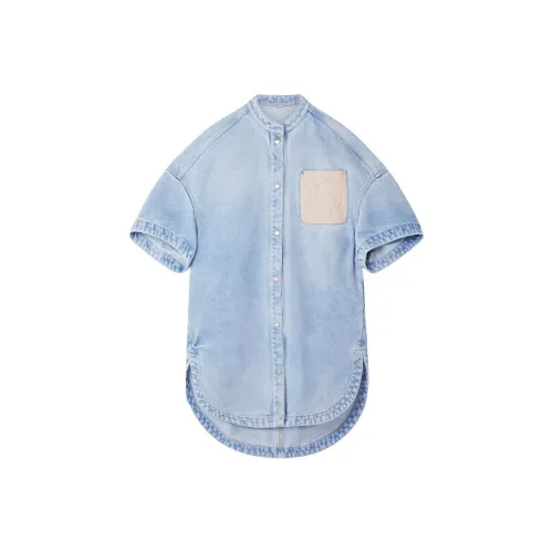 STELLA MCCARTNEY Blue Женские Короткие Платья с Рукавами