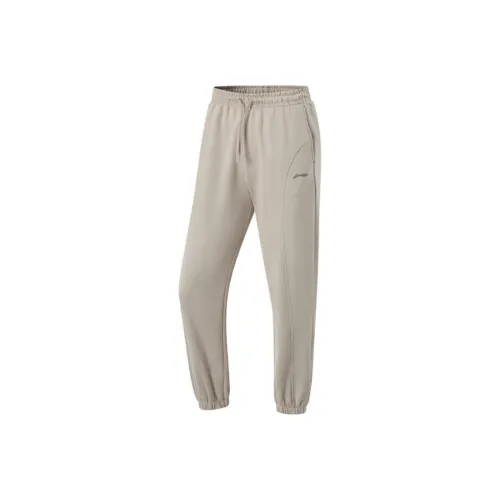 LINING Fitness Series Вязаные Спортивные Штаны Женские Пыльно-Серый