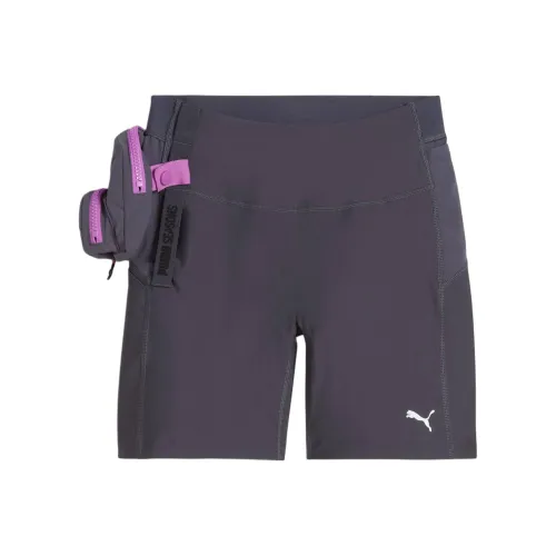 PUMA Повседневные шорты женские серые