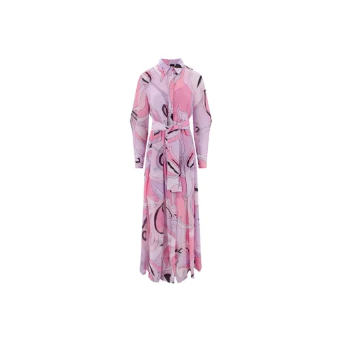 PINKO Фиолетовый Женские Длинные Платья с Рукавами